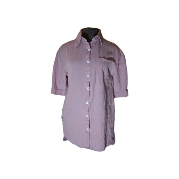 Vintage cottagecore Top, Size Over Sized Small,Rose, Single Pocket, Button Up - Picture 1 of 4